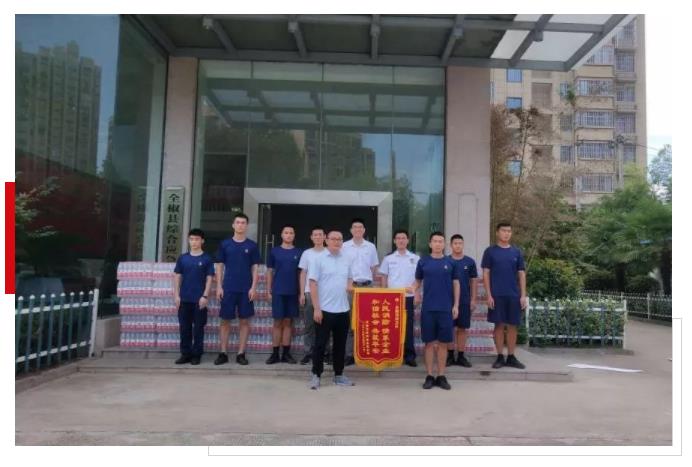 龍勝管走進消防大隊慰問我們“最可愛的人”，共續(xù)軍民魚水情