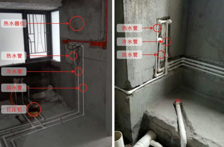 家裝循環(huán)水水管實(shí)拍圖，看整體布局方式是怎樣的？